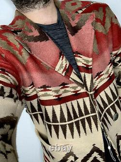 Polo Country Ralph Lauren VTG Indian RRL Aztec Southwestern Jacket Sweater Coat