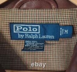 Polo Men's Medium M Polo Ralph Lauren Brown Genuine Leather Jacket Vintage