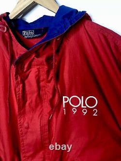 Polo Ralph Lauren 1992 Large Red VTG Jacket RRL VTG Snow Beach USA CP93 Sport XL