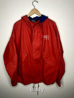 Polo Ralph Lauren 1992 Large Red VTG Jacket RRL VTG Snow Beach USA CP93 Sport XL