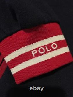 Polo Ralph Lauren 1992 Stadium Collection Varsity Fleece Jacket P Wing Small Vtg