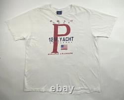 Polo Ralph Lauren 1996 12 M Yacht Challenge t shirt vintage polo sport single