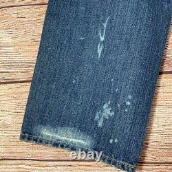 Polo Ralph Lauren Authentic Denim Vintage Classic Fit Patchwork Distressed 34/30