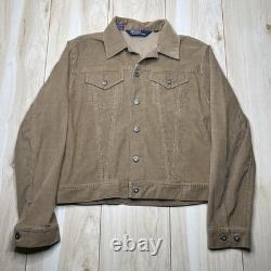 Polo Ralph Lauren Authentic Dungarees VTG Western Corduroy Jacket Mens Medium