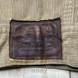 Polo Ralph Lauren Authentic Dungarees VTG Western Corduroy Jacket Mens Medium