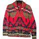 Polo Ralph Lauren Aztec Sweater Vintage Shawl Collar Boys L Xl Men's Xs