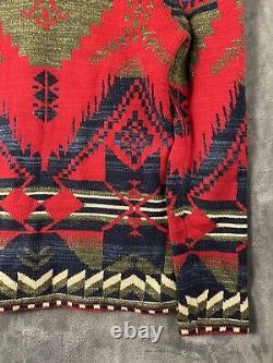 Polo Ralph Lauren Aztec Sweater Vintage Shawl Collar Boys L XL Men's XS