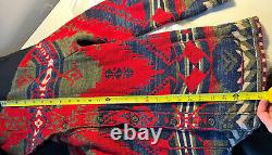 Polo Ralph Lauren Aztec Sweater Vintage Shawl Collar Boys L XL Men's XS