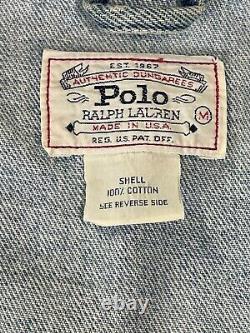 Polo Ralph Lauren Bear Denim Jacket Size M Vintage MiUSA