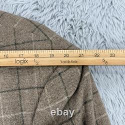 Polo Ralph Lauren Blazer Mens 41 (fits 44) Windowpane VTG Made In USA 100% Wool