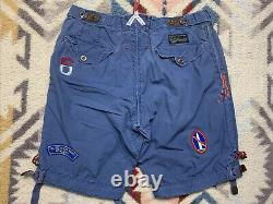 Polo Ralph Lauren Cargo Shorts Indian RRL VTG Soaring Tiger Stadium 92