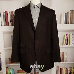 Polo Ralph Lauren Cashmere Blazer Mens 42R Brown Three Button Made Italy Vintage