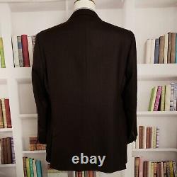 Polo Ralph Lauren Cashmere Blazer Mens 42R Brown Three Button Made Italy Vintage