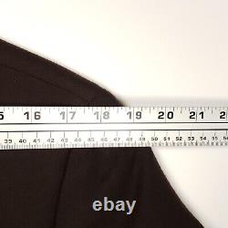 Polo Ralph Lauren Cashmere Blazer Mens 42R Brown Three Button Made Italy Vintage