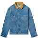 Polo Ralph Lauren Corduroy Collar Vintage Retro Denim Jean Jacket Men's Size L/g