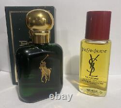 Polo Ralph Lauren Cosmair Aftershave with YSL pour Homme Aftershave Vintage Bundle