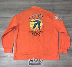 Polo Ralph Lauren Country Mens ORANGE Maine Guide Fishing Utility Over Shirt NWT
