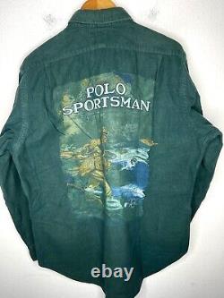 Polo Ralph Lauren Country Outdoors Green Sportsman Shirt Green RRL Fishing VtG