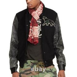 Polo Ralph Lauren Denim And & Supply Black Wool Baseball Varsity Jacket $325+