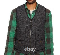 Polo Ralph Lauren Denim And & Supply Gray Wool Polyester Twill Beach Vest $225+p