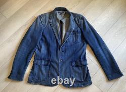 Polo Ralph Lauren Denim Blazer Size 44L Vintage Excellent Condition