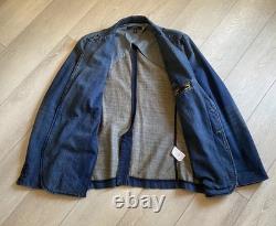 Polo Ralph Lauren Denim Blazer Size 44L Vintage Excellent Condition