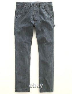 Polo Ralph Lauren Double Rl Rrl Stripe Buckleback Carpenter Pants Chinos $390+