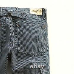 Polo Ralph Lauren Double Rl Rrl Stripe Buckleback Carpenter Pants Chinos $390+