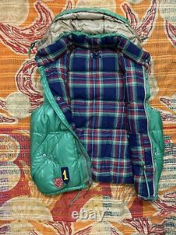 Polo Ralph Lauren Down Ski Vest Jacket Patchwork Rare Hi Tech 92 Stadium VTG RRL