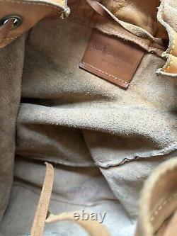 Polo Ralph Lauren Italy Leather Rucksack Backpack Rare Vintage