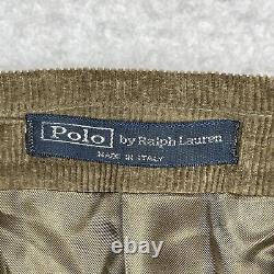 Polo Ralph Lauren Jacket Mens 42 Long Corduroy Elbow Patches Vintage Blazer Coat