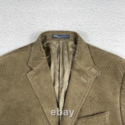 Polo Ralph Lauren Jacket Mens 42 Long Corduroy Elbow Patches Vintage Blazer Coat