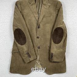 Polo Ralph Lauren Jacket Mens 42 Long Corduroy Elbow Patches Vintage Blazer Coat