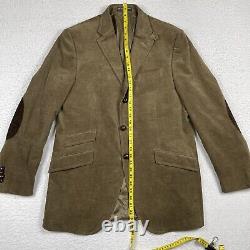 Polo Ralph Lauren Jacket Mens 42 Long Corduroy Elbow Patches Vintage Blazer Coat