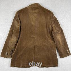 Polo Ralph Lauren Jacket Mens Large Brown Corduroy Vintage Blazer Coat Workwear