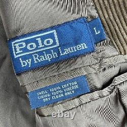 Polo Ralph Lauren Jacket Mens Large Brown Corduroy Vintage Blazer Coat Workwear