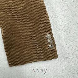 Polo Ralph Lauren Jacket Mens Large Brown Corduroy Vintage Blazer Coat Workwear
