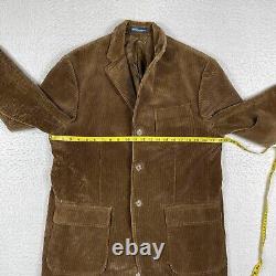Polo Ralph Lauren Jacket Mens Large Brown Corduroy Vintage Blazer Coat Workwear