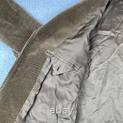 Polo Ralph Lauren Jacket Mens Large Brown Corduroy Vintage Blazer Coat Workwear