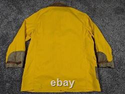 Polo Ralph Lauren Jacket Mens Large Yellow Fire Man Lobster Clasp Toggle Vintage