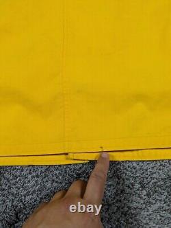 Polo Ralph Lauren Jacket Mens Large Yellow Fire Man Lobster Clasp Toggle Vintage