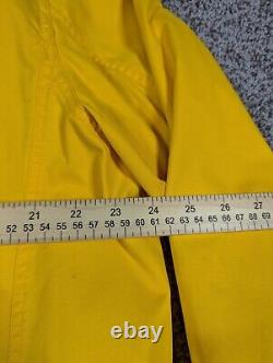 Polo Ralph Lauren Jacket Mens Large Yellow Fire Man Lobster Clasp Toggle Vintage