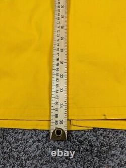 Polo Ralph Lauren Jacket Mens Large Yellow Fire Man Lobster Clasp Toggle Vintage