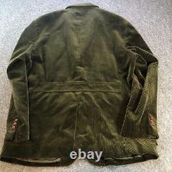 Polo Ralph Lauren Jacket Mens XL Green Blazer Sportsman Hunter Vintage Throat