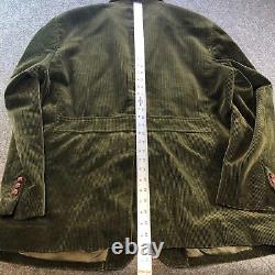 Polo Ralph Lauren Jacket Mens XL Green Blazer Sportsman Hunter Vintage Throat