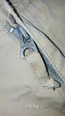 Polo Ralph Lauren Khaki Military Cargo Pants Vintage Very Rare Size 38x 32