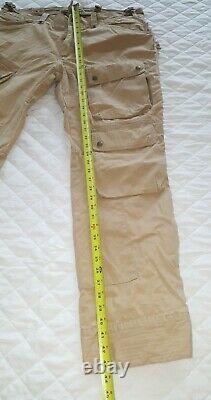 Polo Ralph Lauren Khaki Military Cargo Pants Vintage Very Rare Size 38x 32