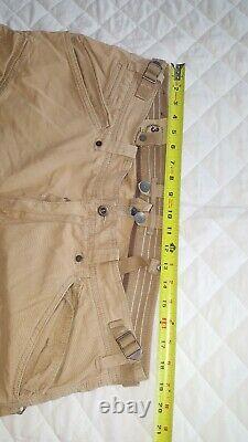 Polo Ralph Lauren Khaki Military Cargo Pants Vintage Very Rare Size 38x 32