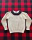 Polo Ralph Lauren L Vintage Rare Country Club Rugby Tennis Ivy Wool Sweater