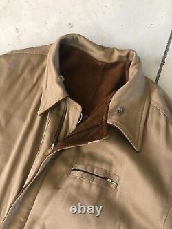 Polo Ralph Lauren Large Leather Hunting Brown Jacket RRL Reversible VTG Coat XL